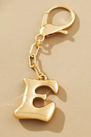 Anthropologie Bubble Letter Monogram Bag Charm