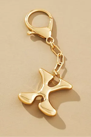 Anthropologie Bubble Letter Monogram Bag Charm