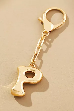Anthropologie Bubble Letter Monogram Bag Charm