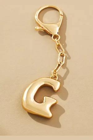 Anthropologie Bubble Letter Monogram Bag Charm