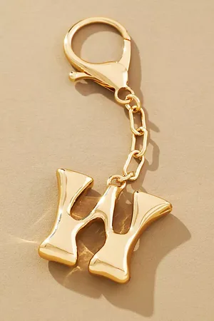 Anthropologie Bubble Letter Monogram Bag Charm