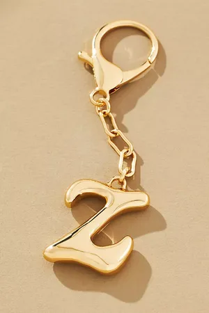 Anthropologie Bubble Letter Monogram Bag Charm
