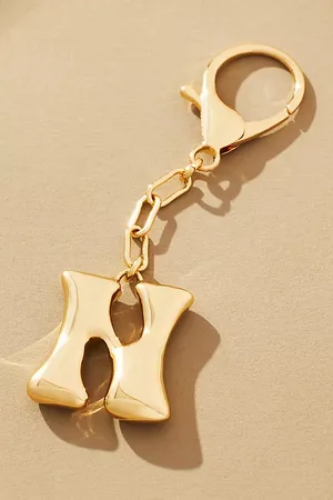 Anthropologie Bubble Letter Monogram Bag Charm