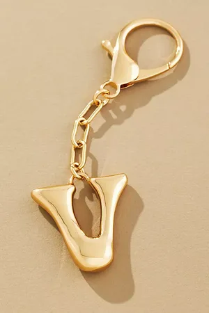 Anthropologie Bubble Letter Monogram Bag Charm