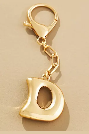 Anthropologie Bubble Letter Monogram Bag Charm