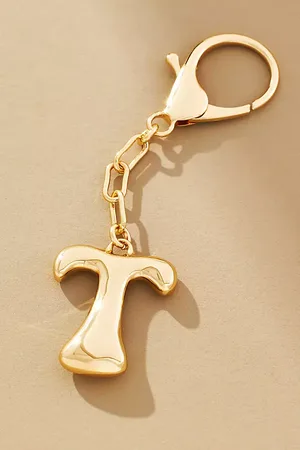 Anthropologie Bubble Letter Monogram Bag Charm