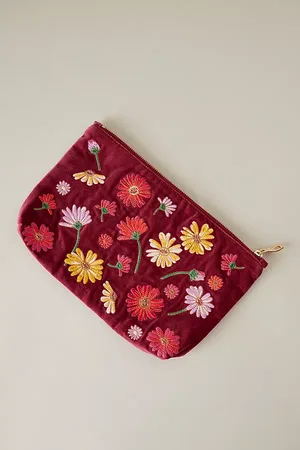 ELIZABETH SCARLETT Wildflower Velvet Everyday Purse
