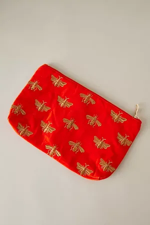 ELIZABETH SCARLETT Bee Velvet Everyday Purse
