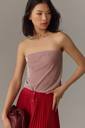 Anthropologie Velvet Tube Top