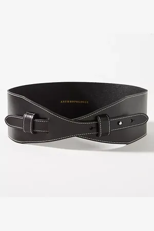 Anthropologie Curved Corset Waist Belt