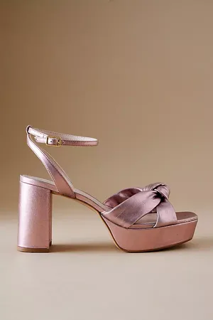 Anthropologie Knot Platform Heels