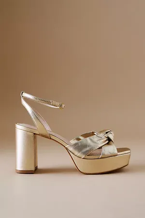 Anthropologie Knot Platform Heels