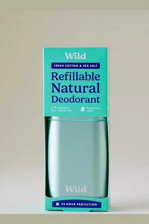WILD Fresh Cotton & Seasalt Refillable Natural Deodorant