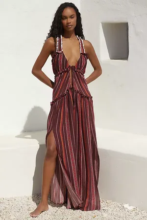 Anthropologie V-Neck Maxi Dress
