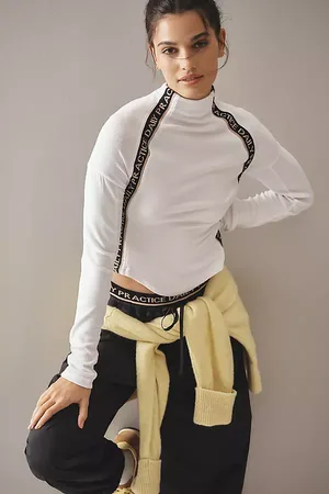 Anthropologie Racer Stripe Long-Sleeve Top