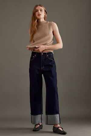 Pistola Ryder High-Rise Cuffed Straight-Leg Jeans