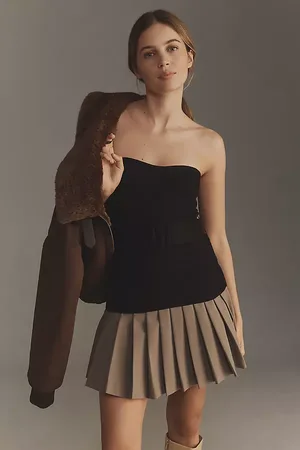 Anthropologie Belted Knit Tube Top