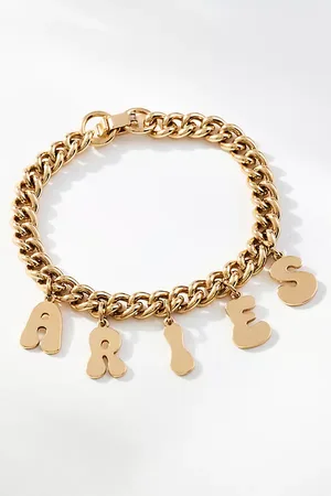Anthropologie Zodiac Gold Bracelet