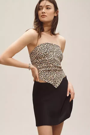Anthropologie The Tilda Mini Slip Skirt