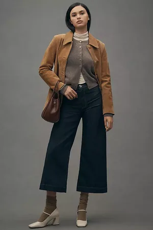 Maeve The Ettie High-Rise Crop Wide-Leg Jeans by