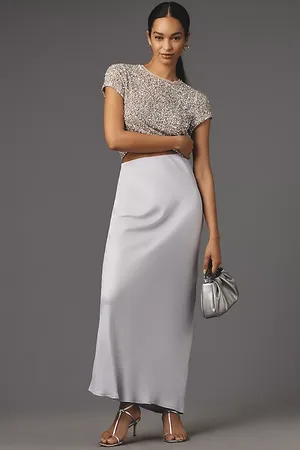 Anthropologie The Tilda Maxi Slip Skirt