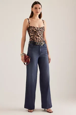 GOOD AMERICAN Good Skate Wide-Leg Jeans