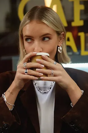 Daisy London X Polly Sayer Triple Ridge Chunky Hoop Earrings