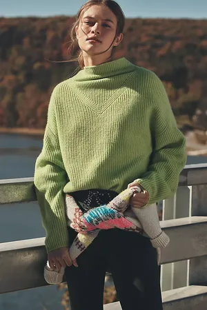 Anthropologie The Enza Ribbed Cashmere Jumper: Cropped Long-Sleeve Edition