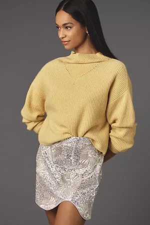 Anthropologie The Enza Ribbed Cashmere Jumper: Cropped Long-Sleeve Edition
