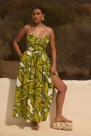 Anthropologie By Anthopologie Sleeveless Scoop-Neck Midi Dress