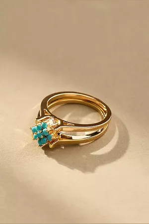 Anthropologie Stone Flip Ring