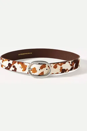 Anthropologie Hensler Oval Buckle Belt