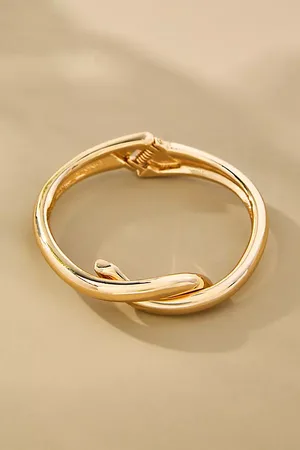 Anthropologie Curved Wrap Cuff Bracelet
