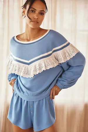 Anthropologie Waffle-Knit Pyjama Shorts