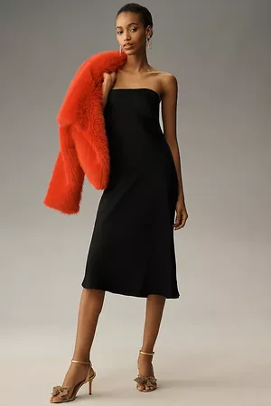 Anthropologie Strapless Slip Midi Dress