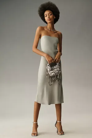 Anthropologie Strapless Slip Midi Dress
