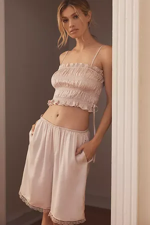 Anthropologie Silky Bermuda Pyjama Shorts