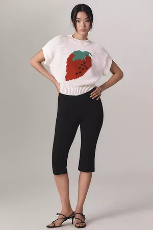 Maeve Cap Sleeve Graphic Sweater Vest