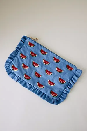 ELIZABETH SCARLETT Watermelon Frill Pouch