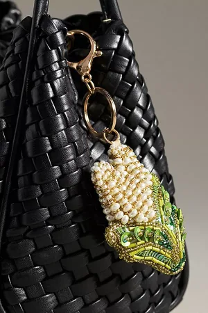 Anthropologie Beaded Vegetable Bag Charm