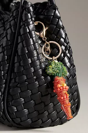 Anthropologie Beaded Vegetable Bag Charm