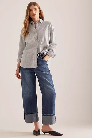 Pistola Ryder High-Rise Cuffed Straight-Leg Jeans