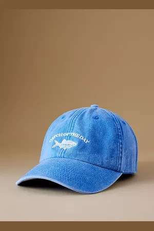 Anthropologie Catch of the Day Embroidered Baseball Cap