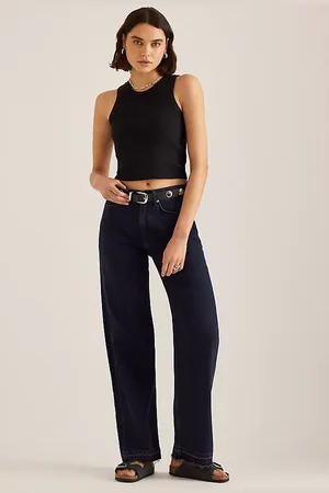 RAG&BONE Logan Mid-Rise Wide-Leg Jeans