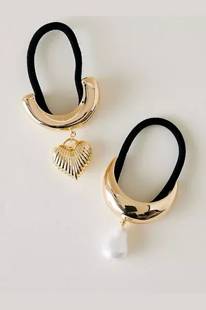 Anthropologie Charm Cuff Hair Ties, Set of 2