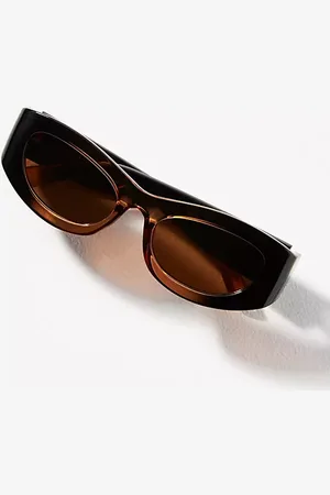 Anthropologie Rectangle Wrapped Ombré Sunglasses