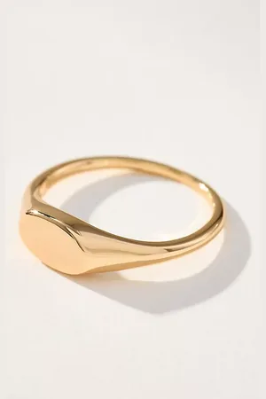 Anthropologie Oval Signet Ring
