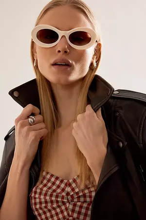 Anthropologie The Odette Acetate Bubble Oval Sunglasses