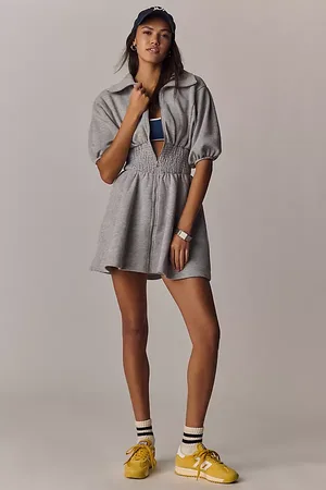 Anthropologie Daily Practice Smock-Waist Mini Dress