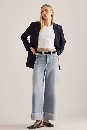 Pistola Lana High-Rise Cuffed Crop Ultra Wide-Leg Jeans